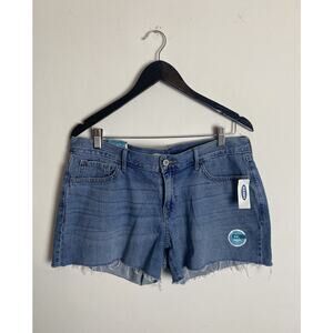 NWT Old Navy Cut Off Jean Shorts Standard Fit Low Rise Women’s Sz 10 3.5” Inseam